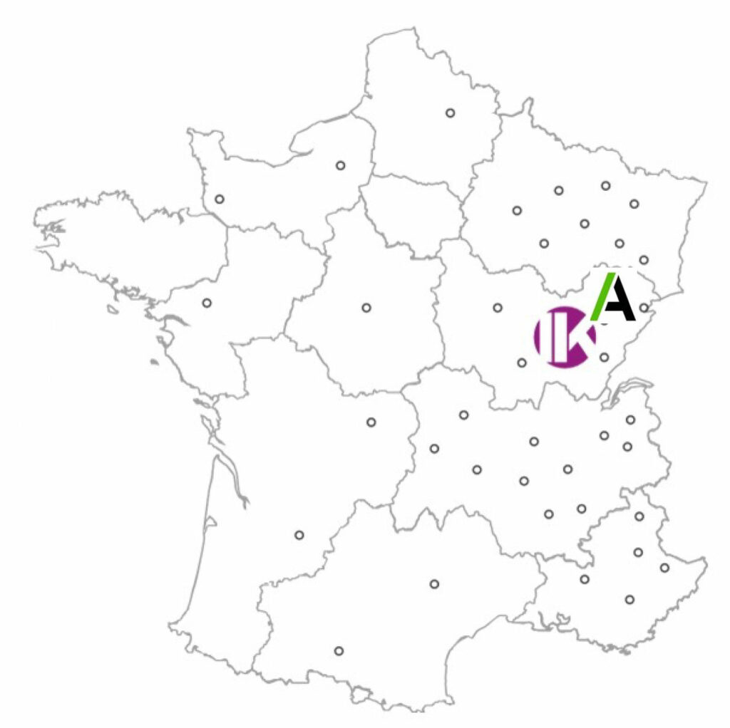 localisation des sociétés IKORP et ACA